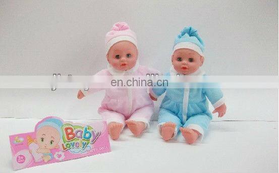 14" cheap baby dolls lovelly IC baby with costume