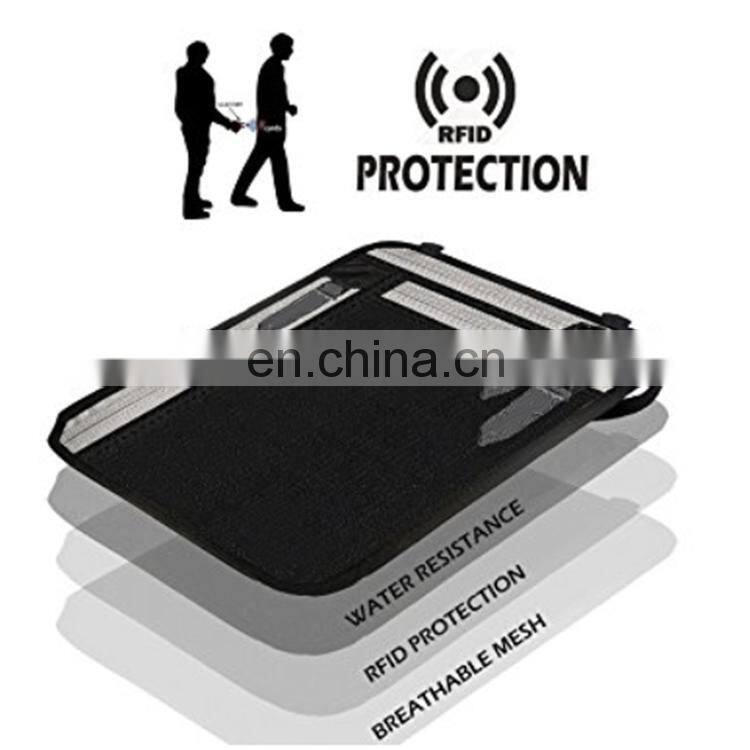 RFID Neck Wallet Passport Holder for Traver Document Case Bag