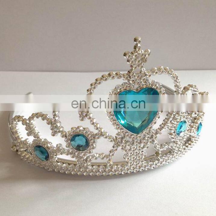HBN-1447P Plastic costume tiara crown 6colors