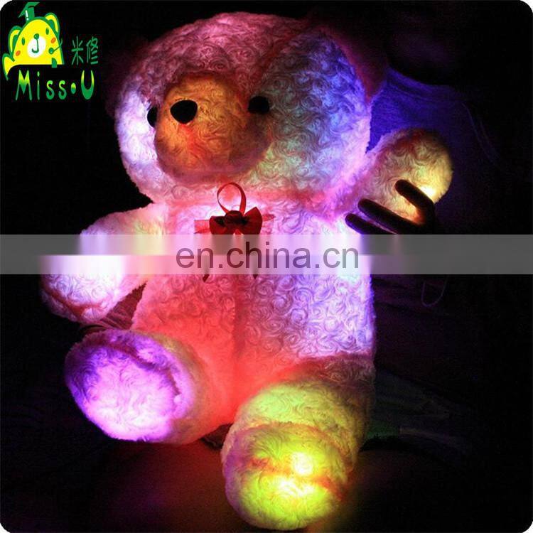 OEM High Quality Stuffed Soft Plush LED Toys Night Lighting Bear
