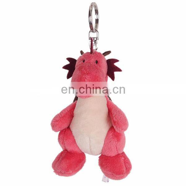 Wholesale Cheap 10CM Plush Mini Dinosaur Toys For Bag Brand LOGO Cute Stuffed Plush Dinosaur Keychain