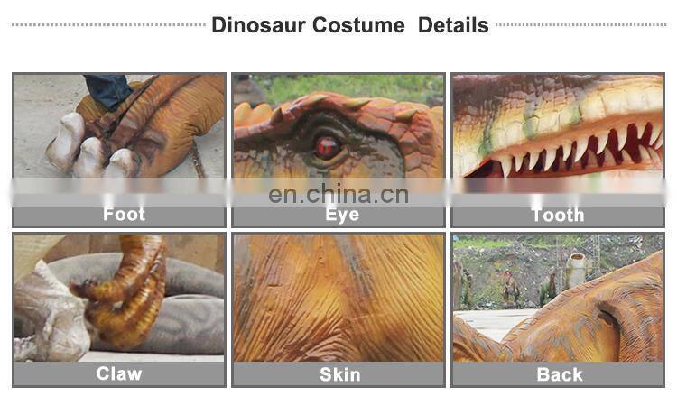 Lifelike Adult Walking Velociraptor Costume For corporate Events