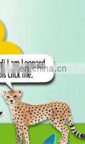 DIY hollow PVC zoo animal plastic toy for kids