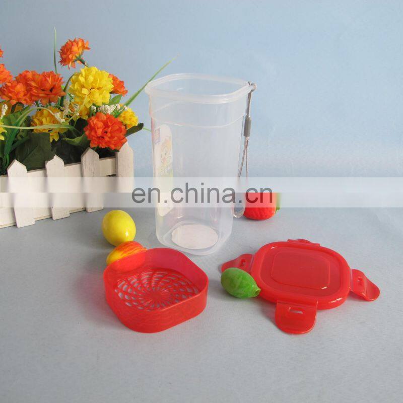 square transparent 22oz plastic cup