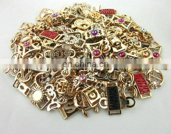 Fashion lady shoe decorative flower pattern plastic shoe ornaments