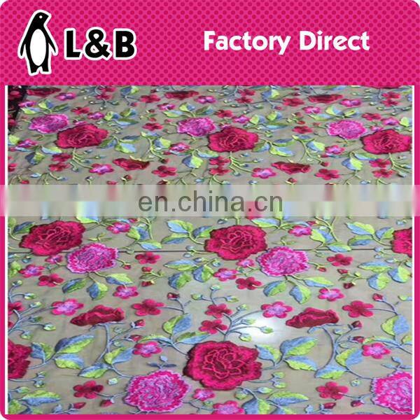 wholesale popular embroidery lace fabric with sequin