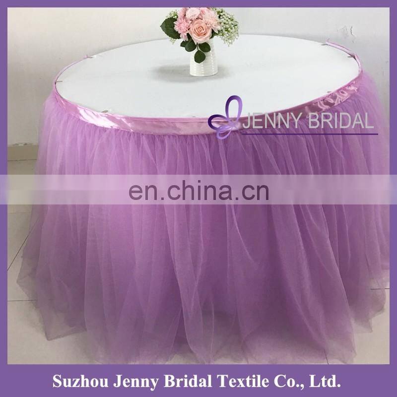 TC091 extra long tulle table skirt chiffon table skirt