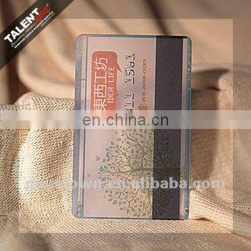 custom silk screen laminate matte transparent plastic business cards