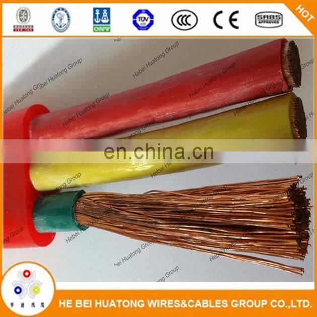 DC GB 300/500V 3 cores copper conductor pvc insulation sheath Flat Traveling Cable for Elevator/LIFT Tvvb flexible control cable