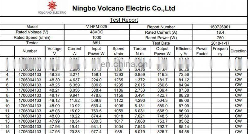 Custom HFM025 car wheel 1000rpm 48v 750w electric bldc brushless dc asynchronous e rickshaw motor