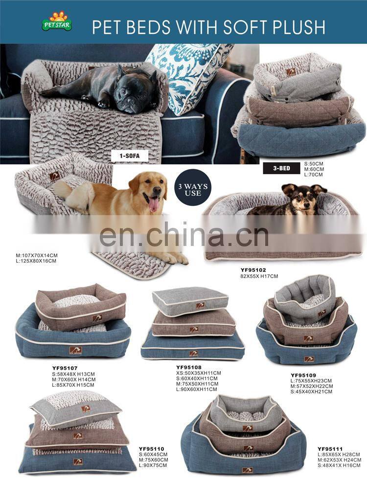 China Wholesale Customized Crown Shaped Luxury Pet Dog Bed With Soft Plush For Pet Dog