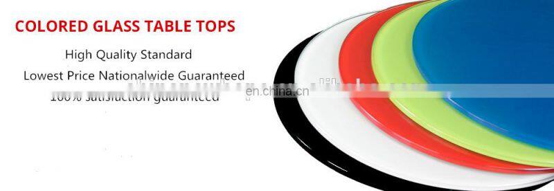 Factory price customized wedding furniture mirror glass dining table top