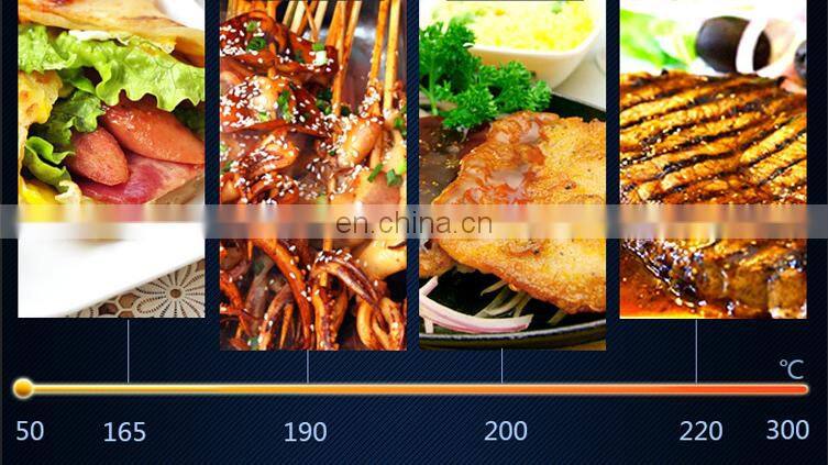 Commercial kitchen equipment Japanese snack machine electric cast iron griddle/teppanyaki for sale