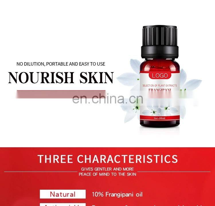 Hot Sale High Quality OEM/ODM 100% Pure Essential Oil Organic Frangipani Essential Oil For Skin Care