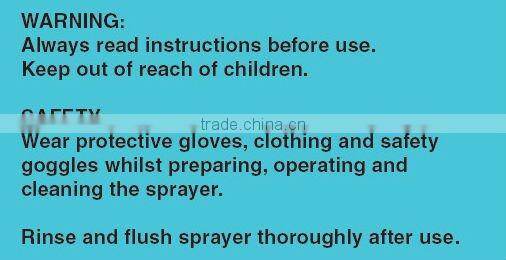 (4568) Stainless steel chemical garden tools hand pump pressure sprayer bottle