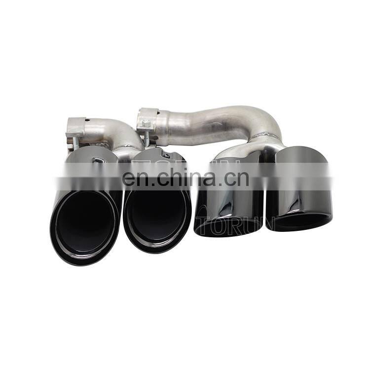Hot sale high quality Universal exhaust tips for porsche 18 Cayenne Hybrid Mirror Polish