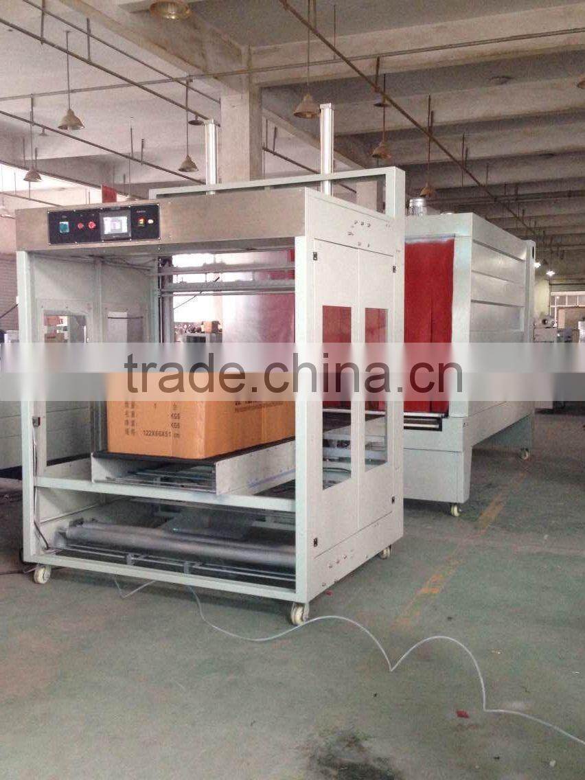 2015 the newest design AUTOMATIC BIG carton film SLEEVE WRAPPING AND shrink packing machine