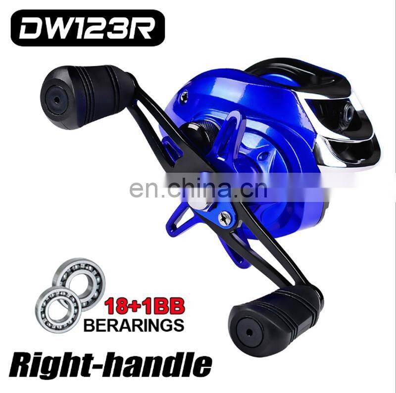 Amazon Good Price Metal 18+1BB 7-10 kg Max Drag 7.1:1 Bait Casting Reels Red Blue Color reel fishing saltwater