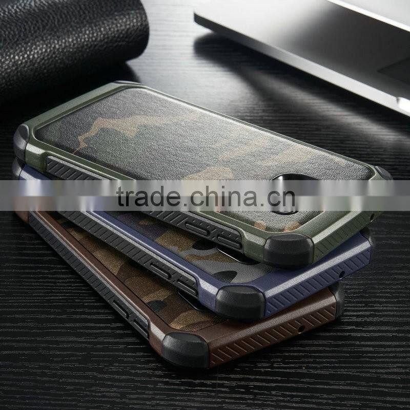 Alibaba express camouflage 2 in 1 genuine leather with solier wind case for Samsung galaxy s7 edge ,for Samsung galaxy s7