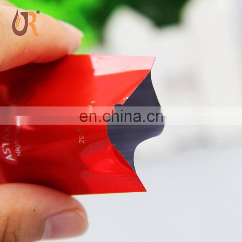 Small Mini Size Aluminum Foil Heat Seal Three Side Seal Flat Sachet For Cosmetic Sample Packaging Packet Lotion Foil Sachets