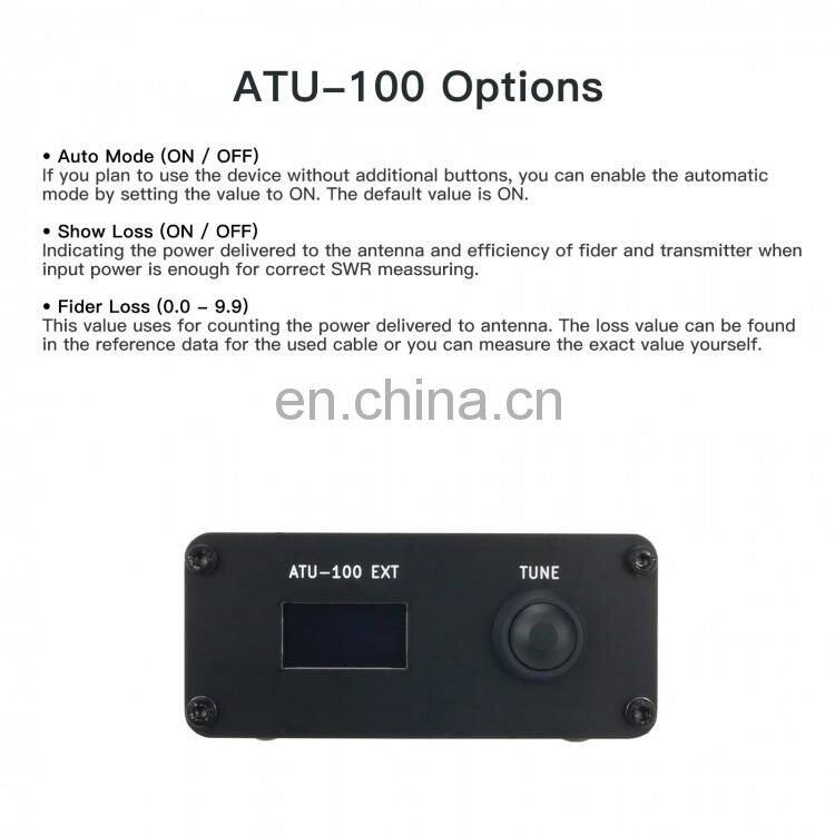 Assembled ATU-100 EXT 1.8-50M 100W Open Source Shortwave Automatic Antenna Tuner with Metal Shell