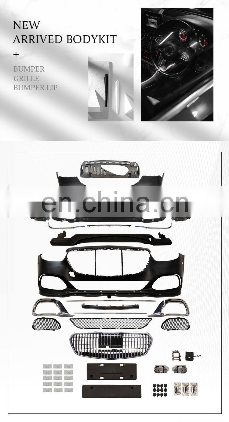GBT Car bumpers for benz E class automotive parts mercedes benz E class toppik kit