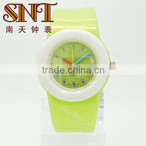 SNT-PL012 design quartz plastic watches with plastic back