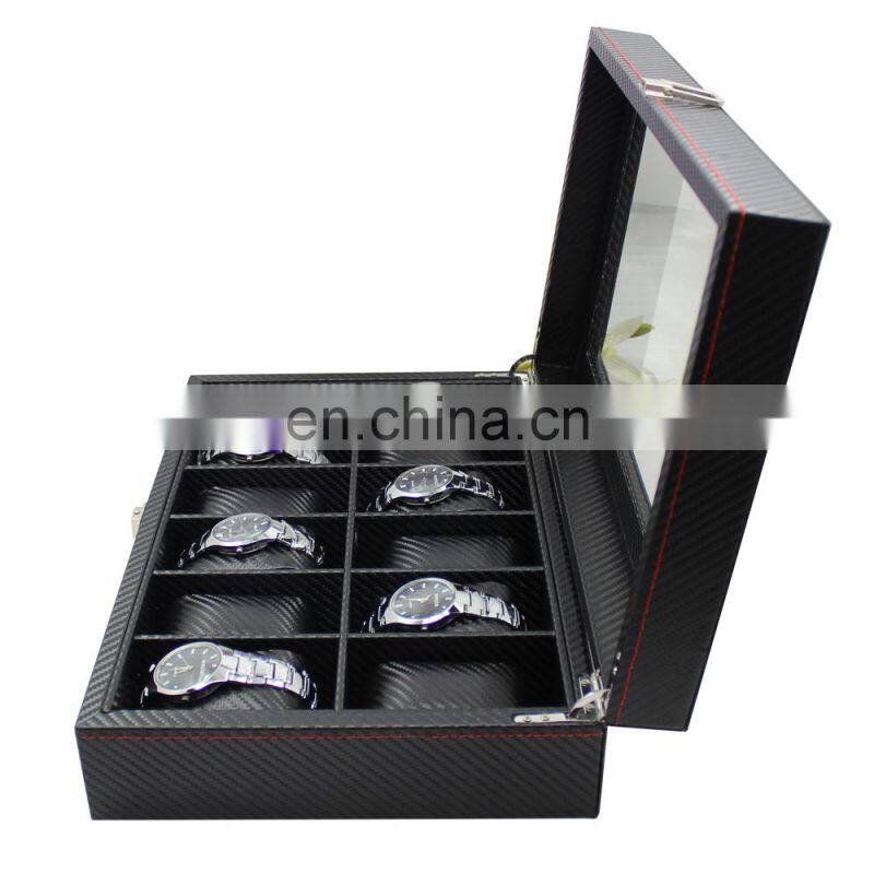 New Design Wood Watch Box With Custom Logo 12 Slots Watch Storage Box Display Watch Organizer Box
