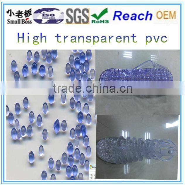 2014 manufactory of Transparent pvc compound for sandal in Africa market