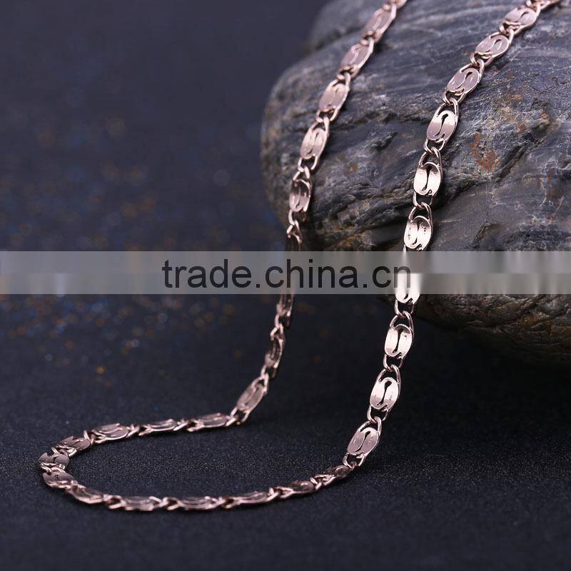 2015 china wholesale chain gold jewellery long fashion chain & coffee gold plated link chain