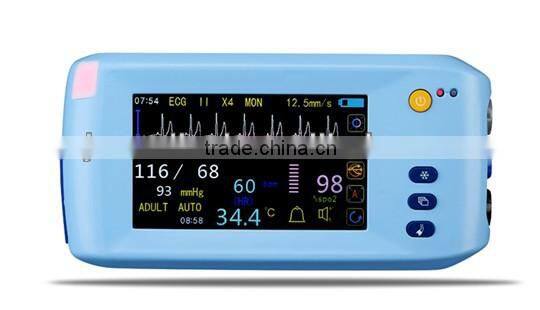 Mini 5 inch Touch Screen Multi-parameter Patient Monitor Medical Electronic Apparatus AJ-3000Palm
