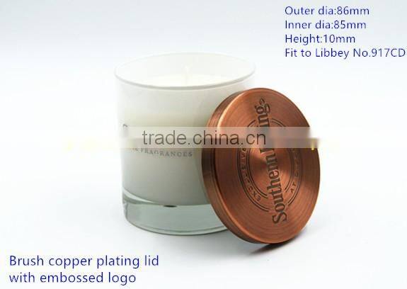 86mm Black nickle plating candle lid