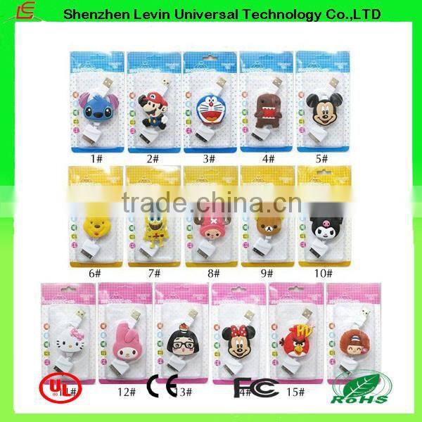 Factory Cheap Price Wholesale Lovely Wire Cartoon Data Cable