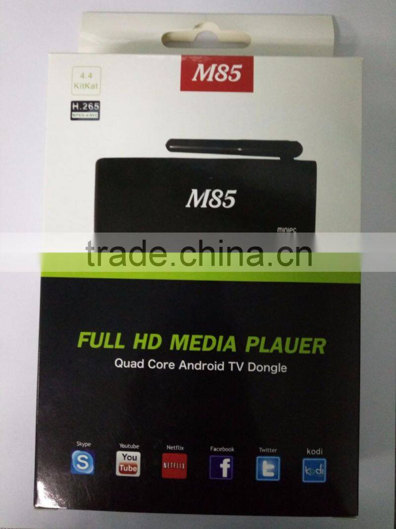 Amlogic S805 Quad Core MINI PC Android 4.4 1G 8G TV Box wifi M85 TV Stick with remote