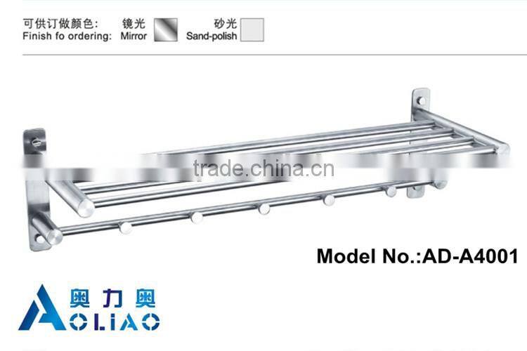 High quality hot sell Bathroom hardware accessory stainless steel single rod towel rack