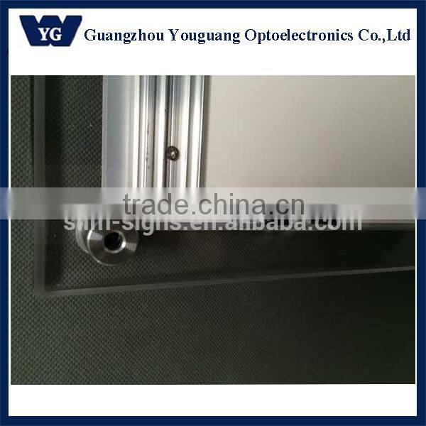 Acrylic super slim crystal led light box,slim plexiglass picture frame,