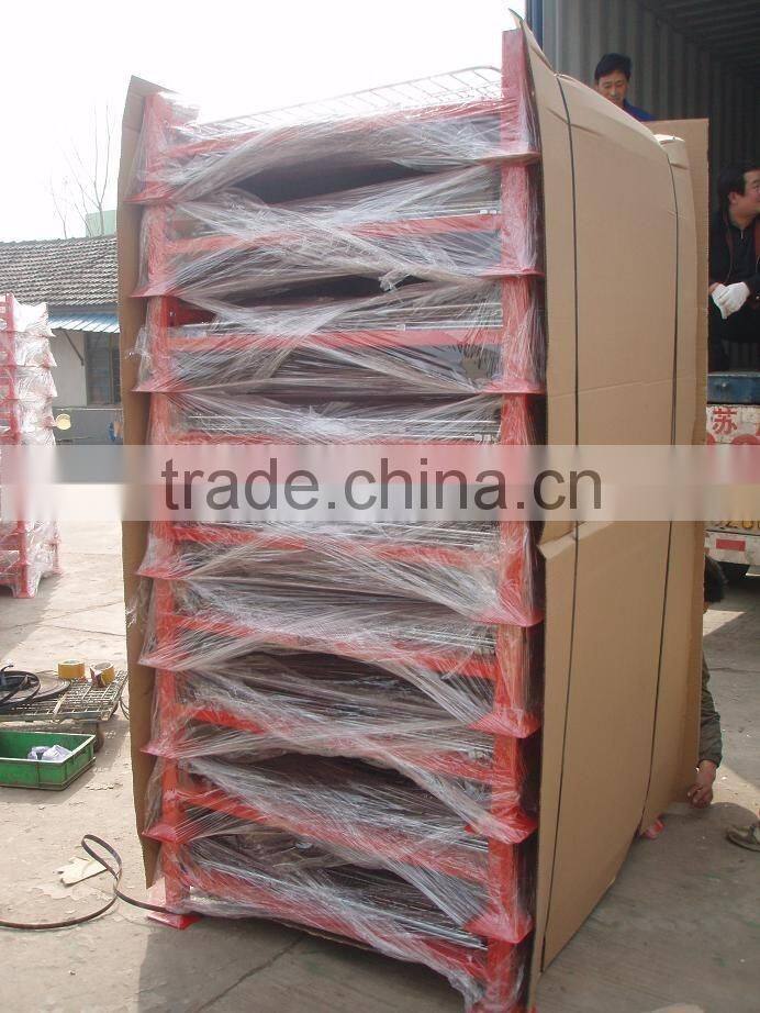 foldable storage rigid metal weld wire cage pallet