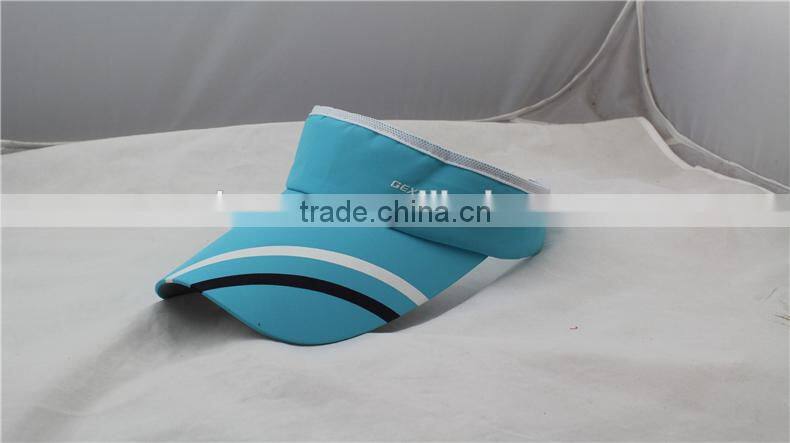2016 Fashion designer blue visor hat