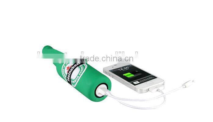 Best Price Cute Beer Bottle Lithium Battery Power Bank