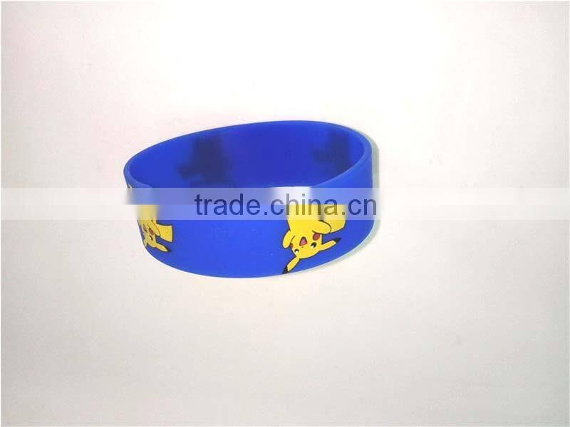 Brand New Blue Waterproof Wirstband Cartoon Silicone Bracelet Circle