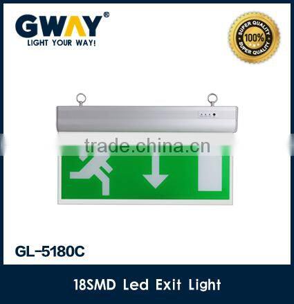 80lm4w LED EXIT emergency lightC 3.6V600mAH rechargeable NI-CD battery