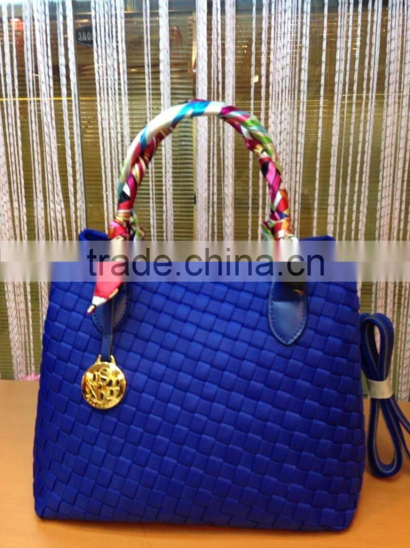 Cheaper Nylon Foldable Bag Woven Nylon Handbag Ladies