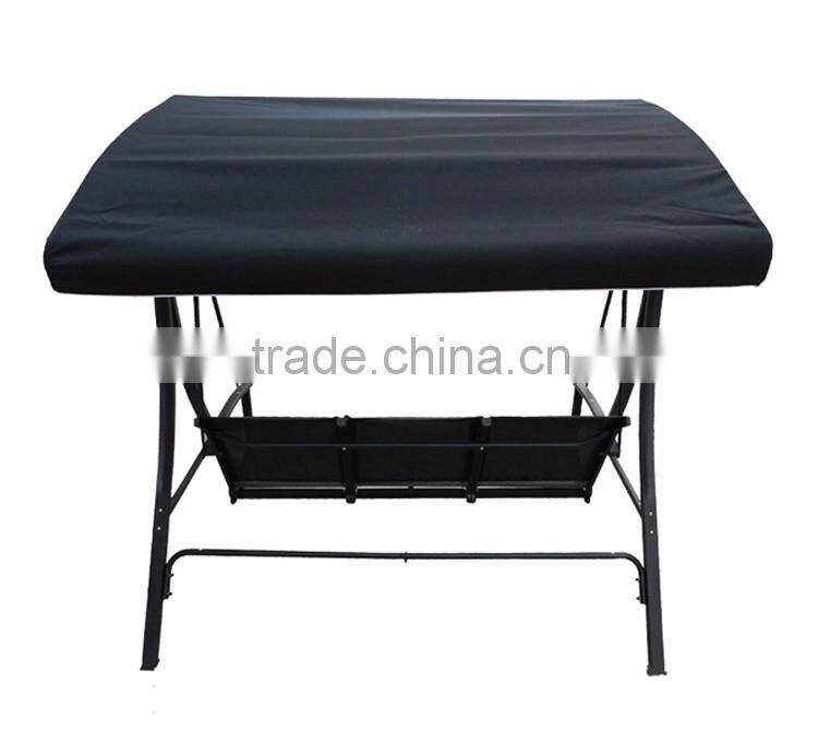 Luxury Leisure Wrought Iron Indoor Swing Chair With Stand 3 Seat Chair Swing