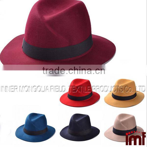 Luxury Traditional Black Wool Beret Cap Hat