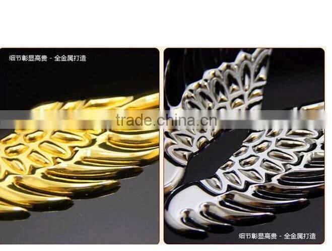 3 d stereo metal car post/angel/metal/car sticker/angel wings