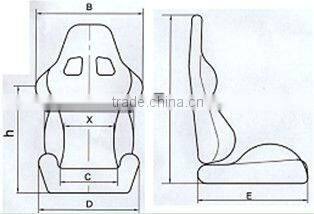 AK FRP Adjustable Leather Racing seat-ODM&OEM