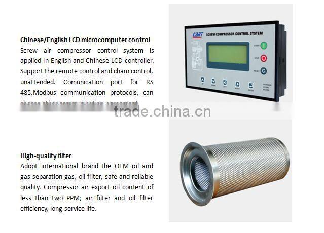 LSD-760 Excellent running and transmission system screw air compressor