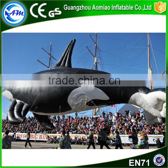 Hot sale inflatables inflatable blue whale giant inflatable whale for parade