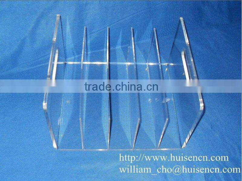 Clear acrylic file collator for office use