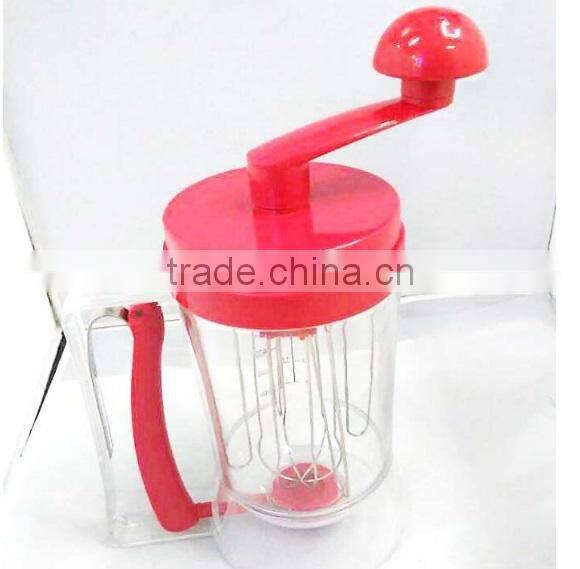 Plastic Measuring Cupcake Batter Dispenser With Mixer